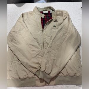 Lacoste Men's Tan Bomber Jacket